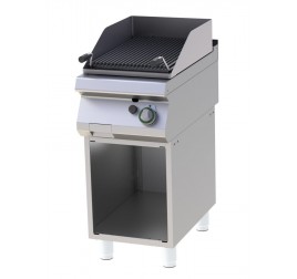 1 zónás RedFox gázüzemű lávaköves grill nyitott, semleges tárolóval